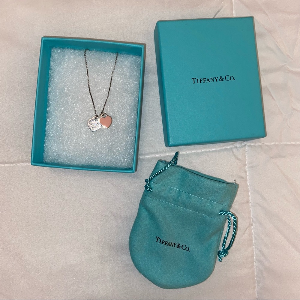 Tiffany & Co double heart pendant